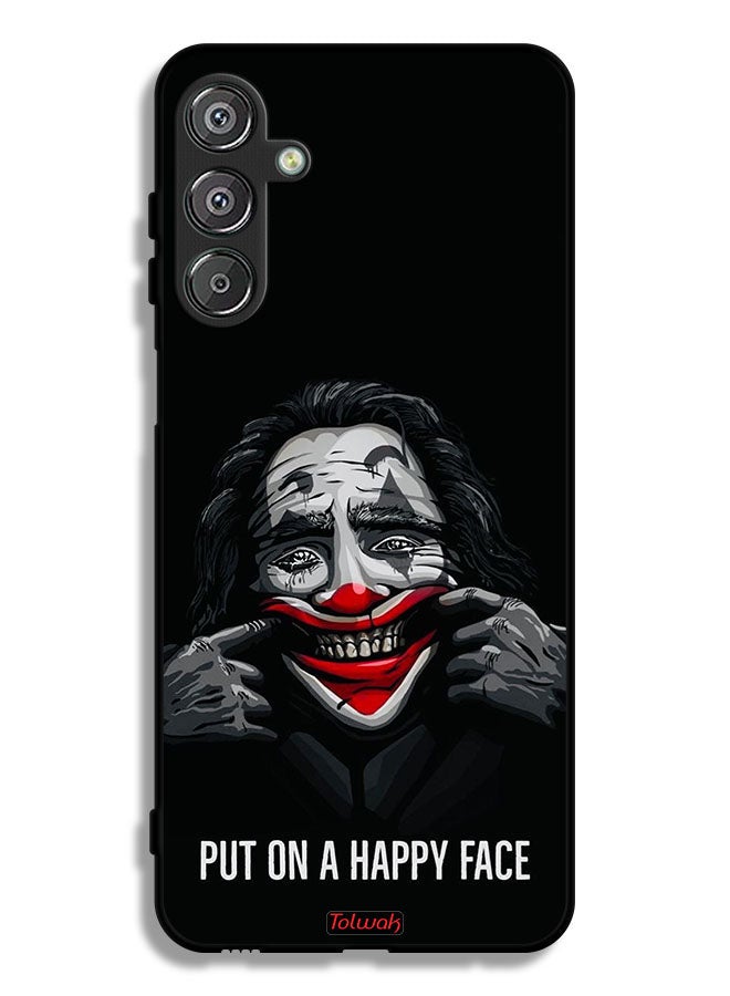 Tolwak Samsung Galaxy M36 Protective Case Cover Put On Happy Face - Image 1