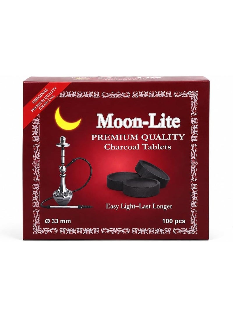 Bakhoor Coal Shola Charcoal Musk, 100 Pieces Long Lasting Charcoal, Lighting Charcoal Briquettes for Hukkah Sheesha BBQ Grill Preparation Long Lasting for Bakhoor and Incense Burning Black - Image 1