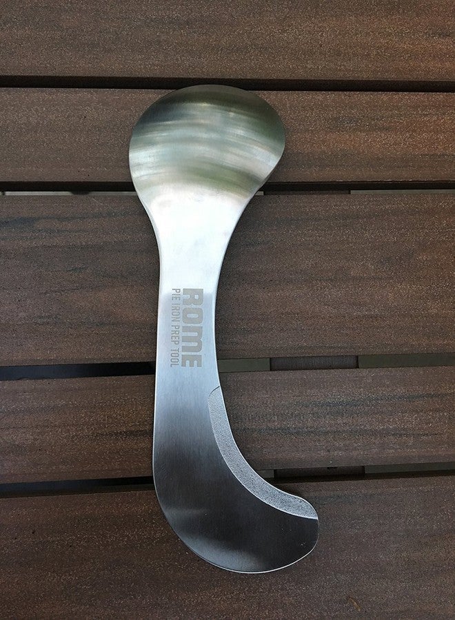 Rome Industries Pie Iron Prep Tool, 6.75" x 2", Stainless - Image 3