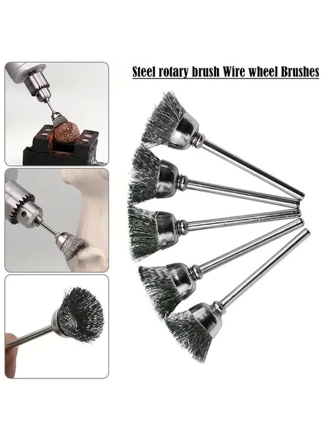 60pcs Set Rotating Tool Accessories Wire Brushes Including Wheel And Pen Brushes - Image 4