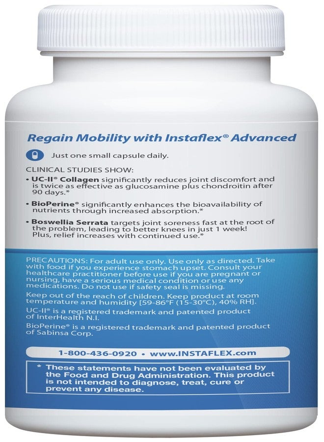 Instaflex Advanced Joint Support - Doctor Formulated Joint Relief Supplement, Featuring Collagen & 5 Other Joint Discomfort Fighting Ingredients - 14 Count - Image 3