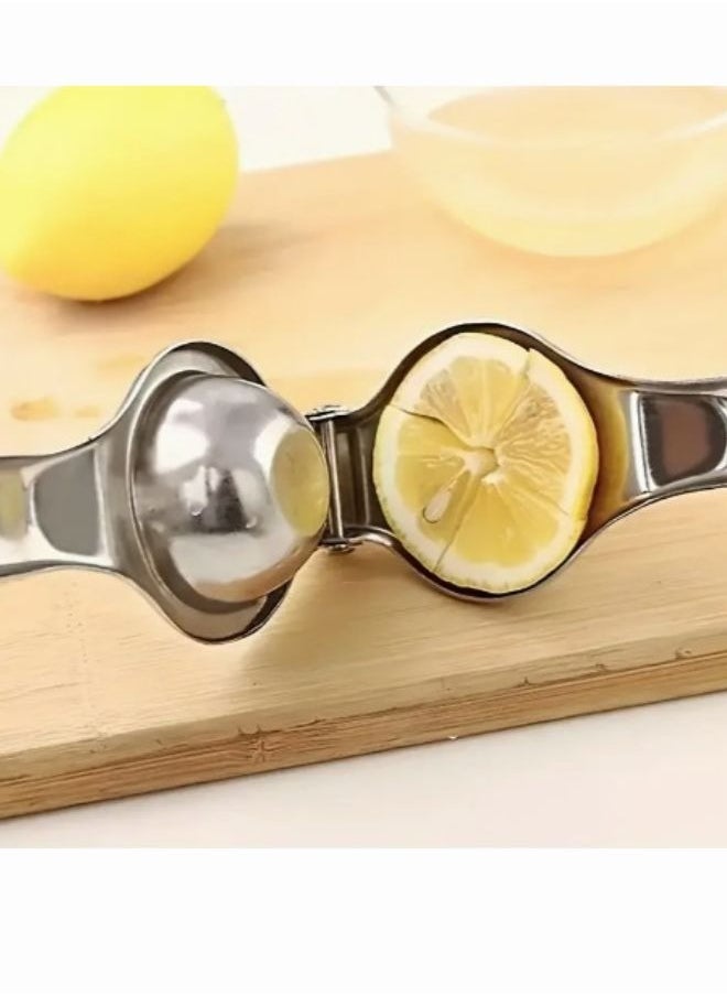 Lion - Lion Stainless Steel Lemon Squeezer,6X20 cm - Premium Quality, Rust-Resistant,Easy to Use, and Perfect for Juicing Lemons, Limes & Small Citrus Fruits, Durable & Effecient For Maximum Juice Extraction - Image 1