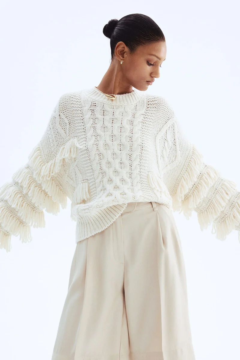 H&M Fringed jumper