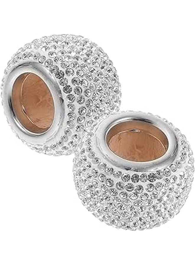 Crystal Rhinestone Car Headrest Decorative Rings Seat Accessories Neck Pillow Decorations - Image 1