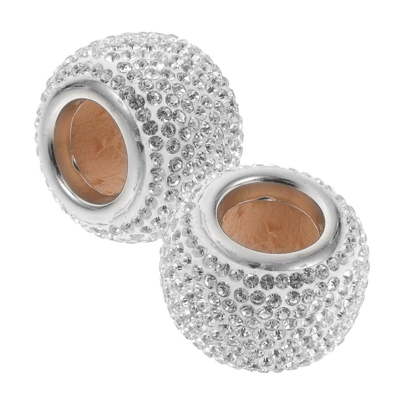 Crystal Rhinestone Car Headrest Decorative Rings Seat Accessories Neck Pillow Decorations - Image 2