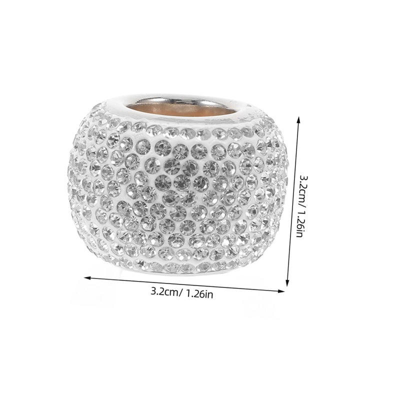 Crystal Rhinestone Car Headrest Decorative Rings Seat Accessories Neck Pillow Decorations - Image 3