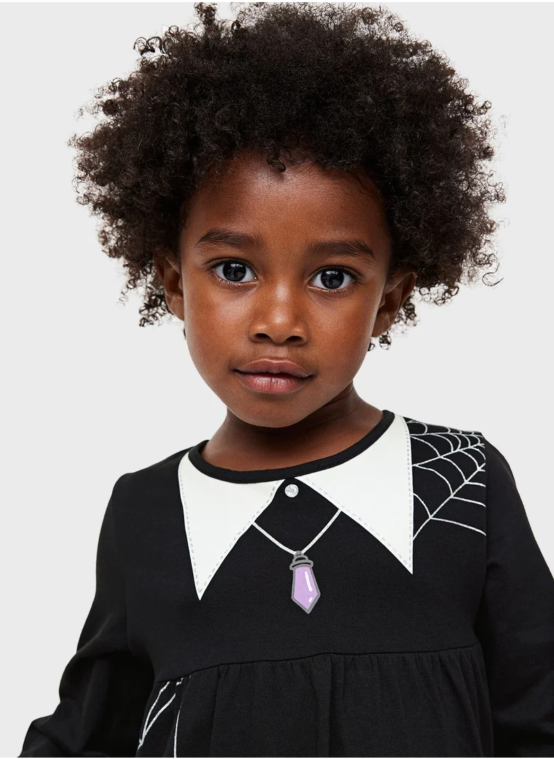 H&M Kids Printed Jersey Midi Dress