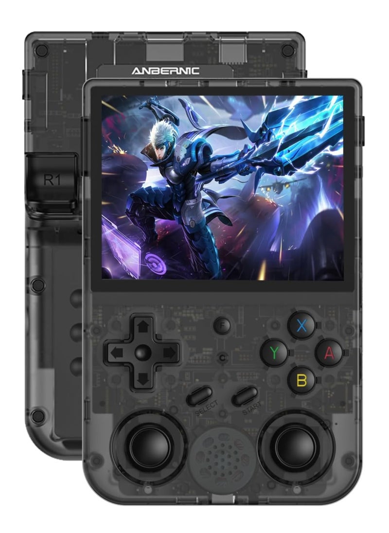 ANBERNIC  RG353VS Retro Handheld Game Linux System, RG3566 3.5 inch IPS Screen, with 64G TF Card Pre-Installed 4452 Games, Supports 5G WiFi 4.2 Bluetooth Online Fighting, Streaming and HDMI (Black)  - Image 1