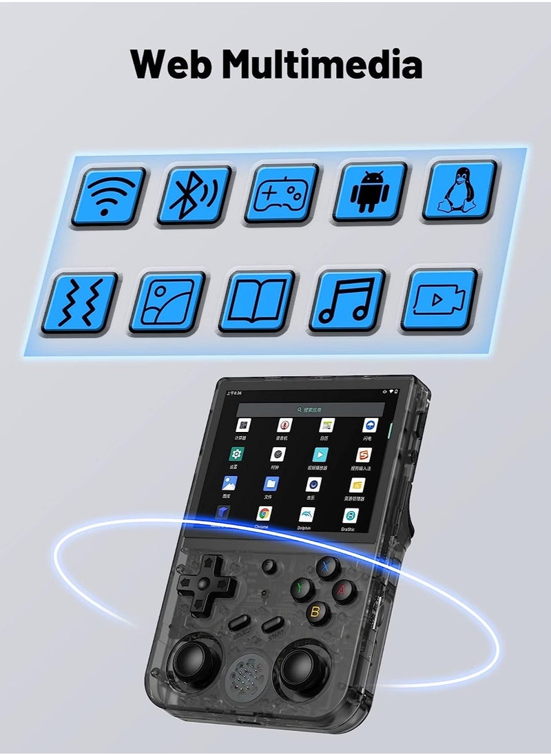 ANBERNIC  RG353VS Retro Handheld Game Linux System, RG3566 3.5 inch IPS Screen, with 64G TF Card Pre-Installed 4452 Games, Supports 5G WiFi 4.2 Bluetooth Online Fighting, Streaming and HDMI (Black)  - Image 5