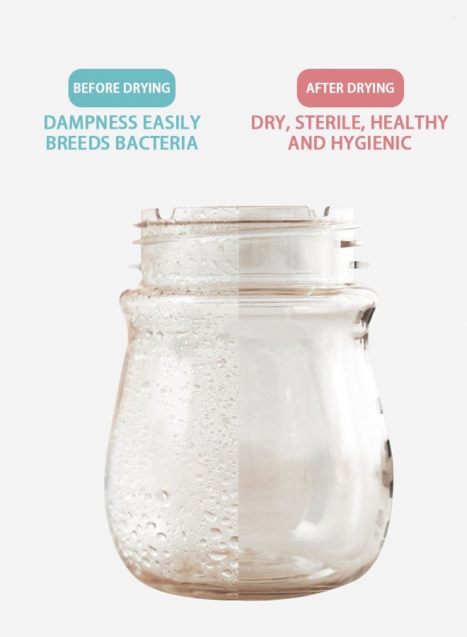 جهاز تعقيم زجاجات الأطفال، جهاز تعقيم وتجفيف زجاجات الأطفال بالبخار الكهربائي الكل في واحد، جهاز تدفئة/تعقيم/تجفيف/تبخير/إذابة زجاجات الأطفال 5 في 1، نوع عالمي، مناسب لجميع منتجات وإكسسوارات الأطفال. - Image 5