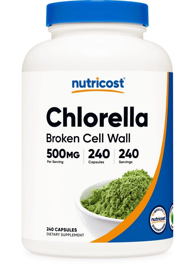 Nutricost Chlorella Capsules 500Mg 240 Vegetarian Capsules Nongmo And Gluten Free - Image 2