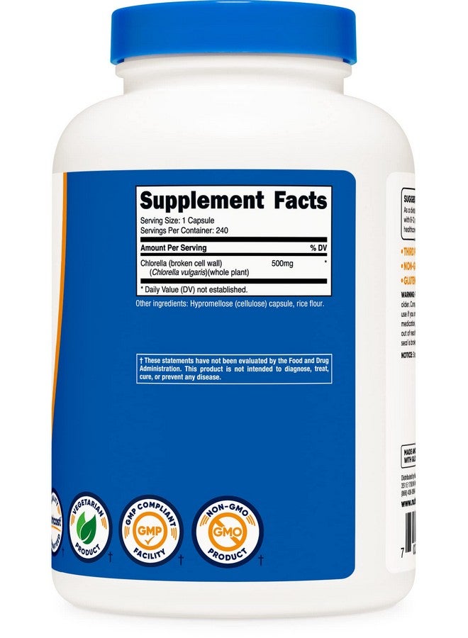 Nutricost Chlorella Capsules 500Mg 240 Vegetarian Capsules Nongmo And Gluten Free - Image 5