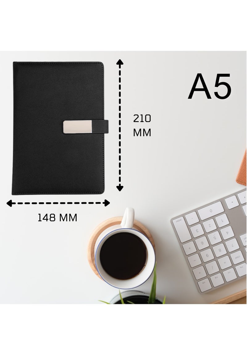 Generic Classic Hard Leather Cover Notebook – Journal, Diary, Lined Rules Pages for Writing, Notes, Planning, to Do - Office, School, Business - A5 Office Paper Products, Writing Pads & Diaries  - Image 2