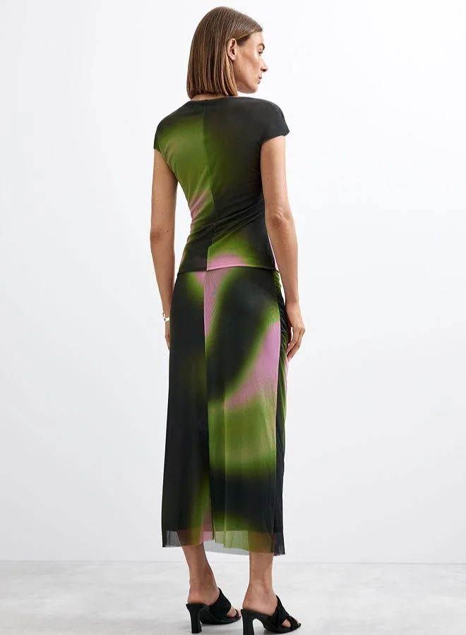 Desigual Multicolour Pencil knit skirt for Women | Best Price UAE