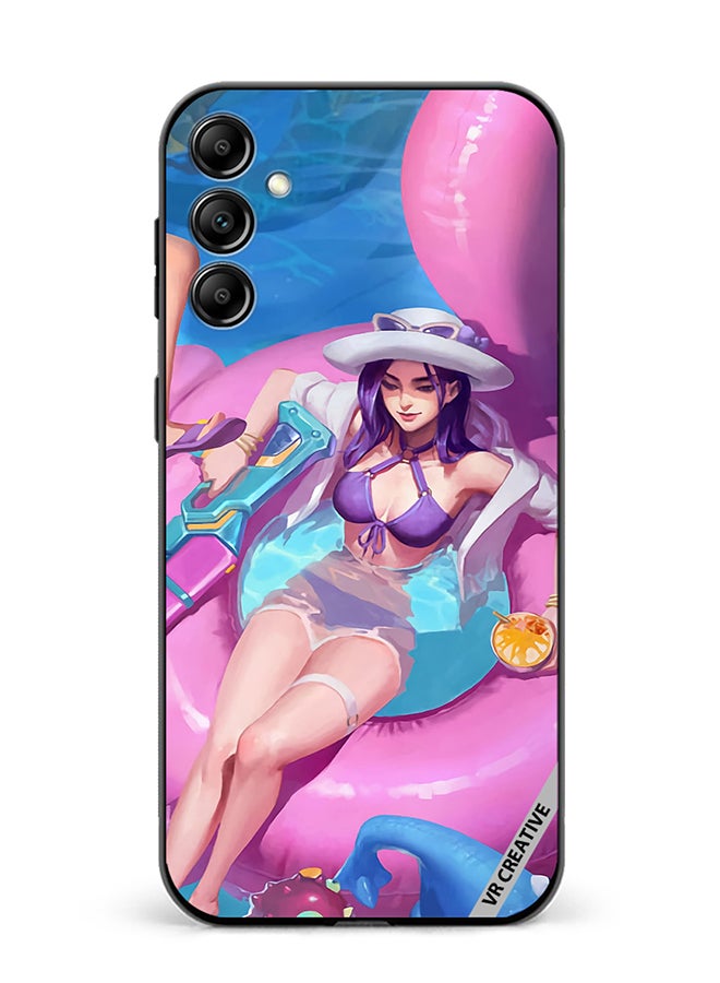 VR CREATIVE Protective Case Cover For Samsung Galaxy A15 5G/A15 Caitlyn Pool party League Of Legends Design Multicolour - Image 1