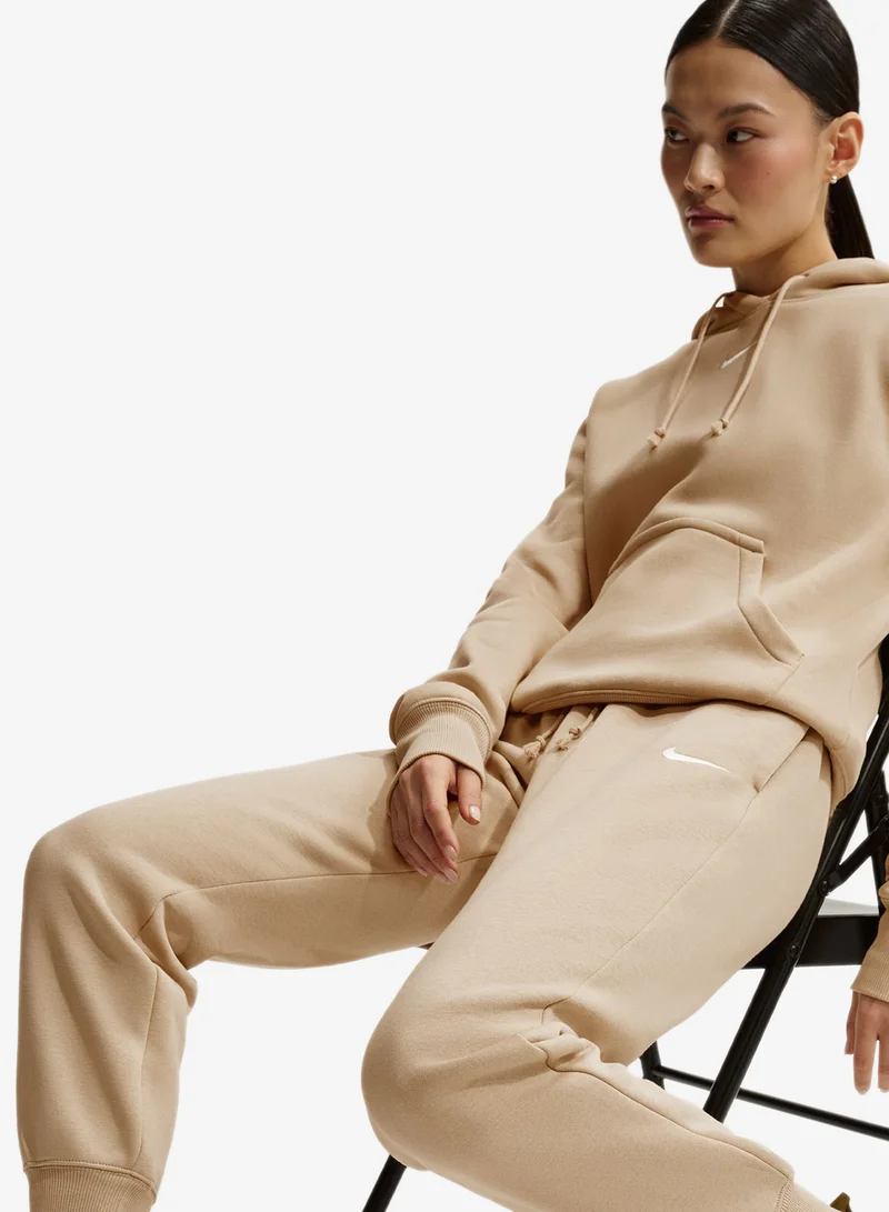 Nike LINEN/(SAIL) Nsw Phoenix Fleece Mid-Rise Standard Pants for Women | Best Price UAE