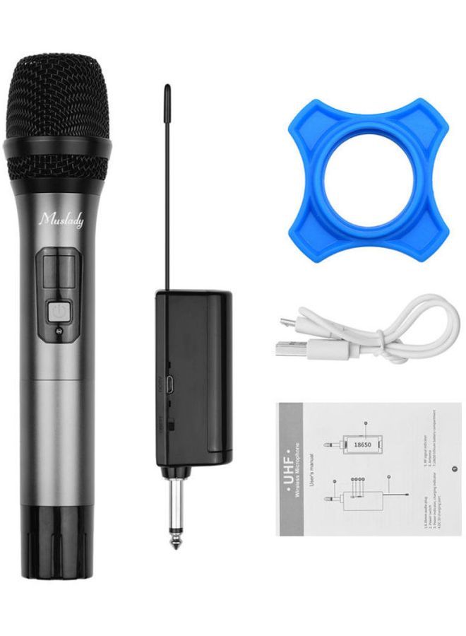 NIBEMINENT Wireless Microphone With 16 Channels I7313-1-G Silver - Image 5