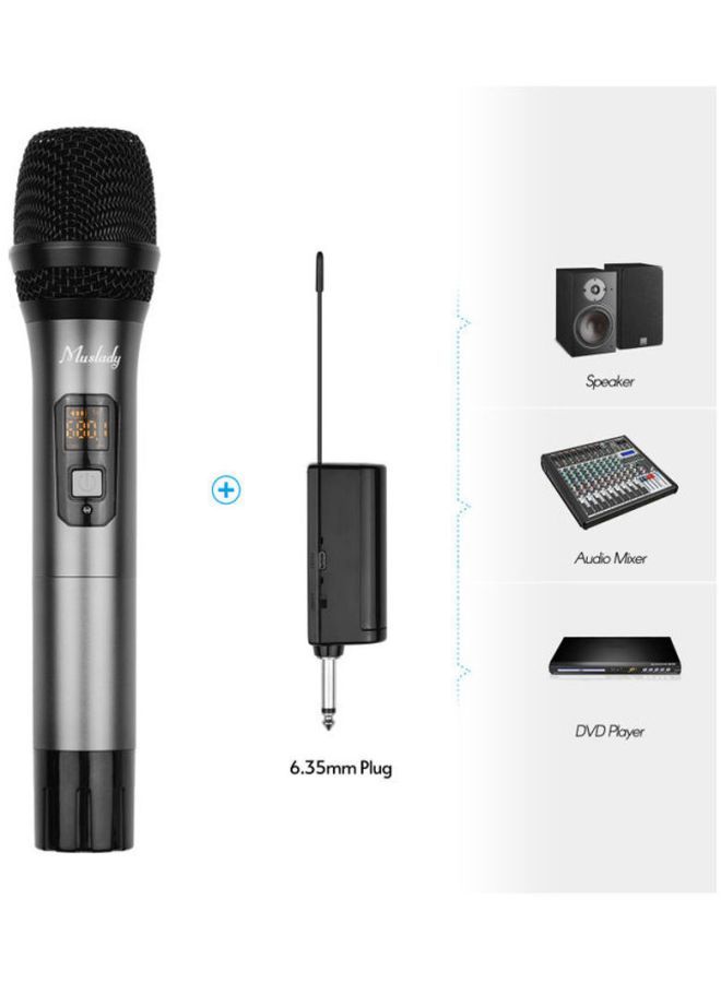 NIBEMINENT Wireless Microphone With 16 Channels I7313-1-G Silver - Image 2