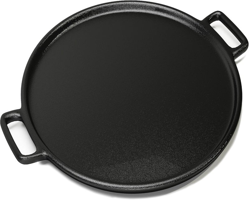 Home-Complete Cast Iron Pizza Pan - 14-Inch Baking Pan for Oven, Stovetop, Grill, or Campfires - Durable, Even-Heating, Versatile Cast Iron Griddle by - Image 1