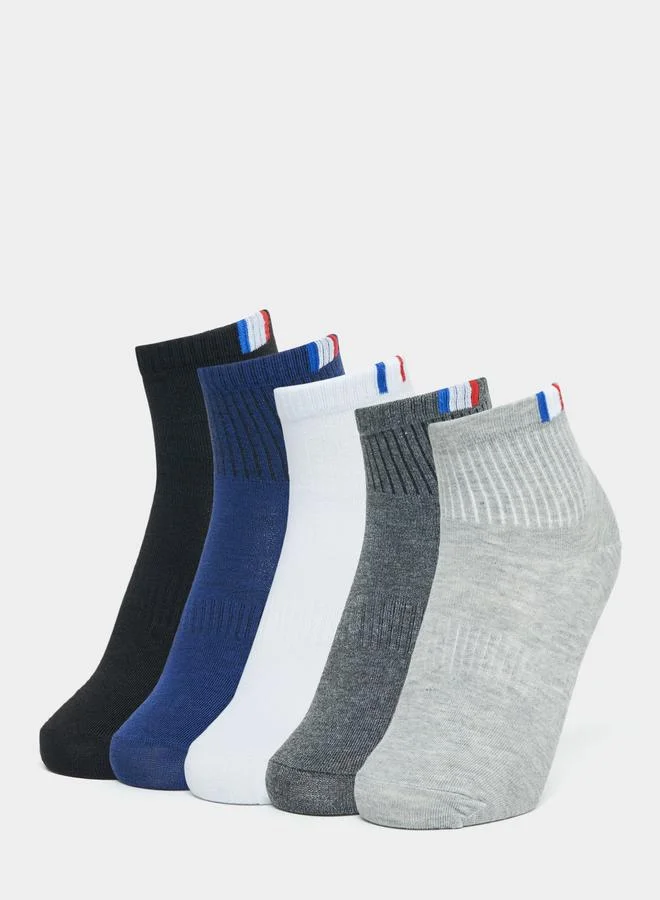 ستايلي Styli Pack of 5 - Contrast Accent Socks