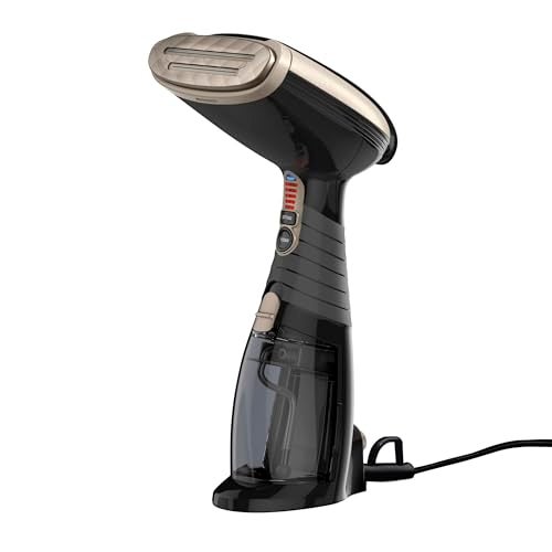 CONAIR مكواة بخار محمولة من كونير للملابس، بخار قماش توربو إكستريم ستيم 1875 واط، تصميم محمول باليد، بخار قوي يتغلغل، حصري على أمازون، أسود - Image 1