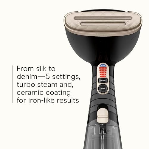 CONAIR مكواة بخار محمولة من كونير للملابس، بخار قماش توربو إكستريم ستيم 1875 واط، تصميم محمول باليد، بخار قوي يتغلغل، حصري على أمازون، أسود - Image 4