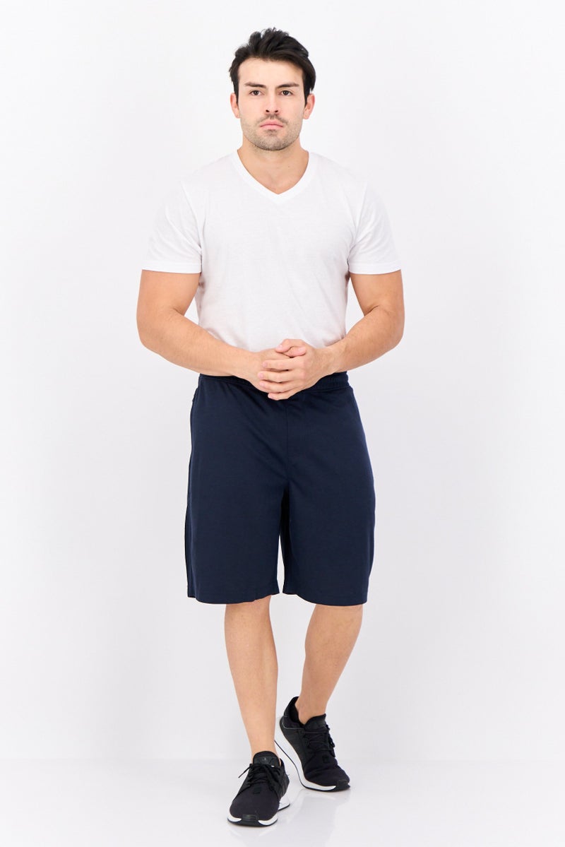 90 Degree By Reflex شورتات تدريب رياضية للرجال مع حبل سحب، لون كحلي - Image 4