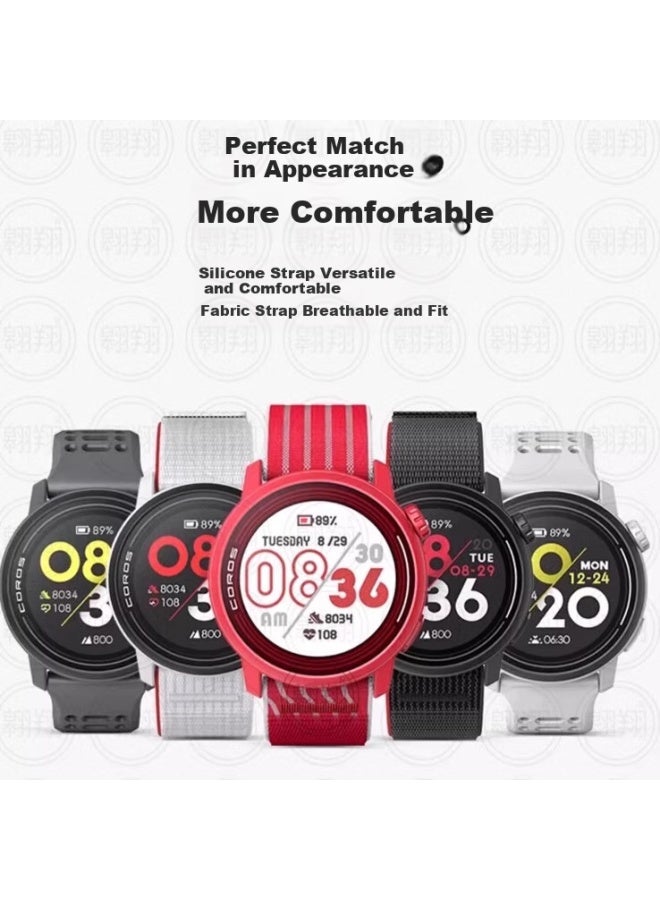 Chensong Silicone Watch Band For Coros Apex2pro/pace2 With High Pace3 Compatibility, 3rd Generation ملحق ساعة ذكية - Image 3