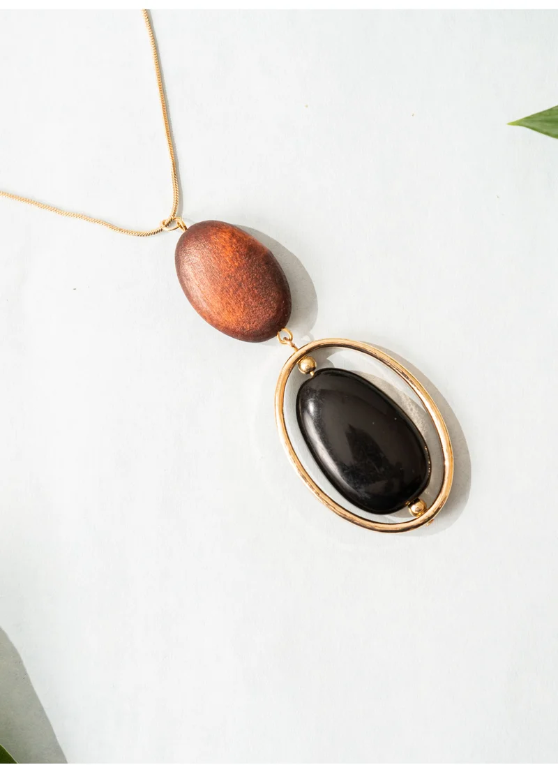 AMICA Long Double Pendant Necklace