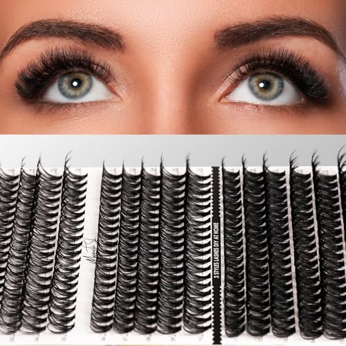 Magnetic SL DIY Lash Extensions Kit 320pcs Individual Lashes Clusters 30D 40D 60D D Curl Eyelash Extension Kit with Applicator and Lash Bond&Seal, Lash Remover For False Eyelash Mix 11-20mm (30D+40D+60D KIT) - Image 5