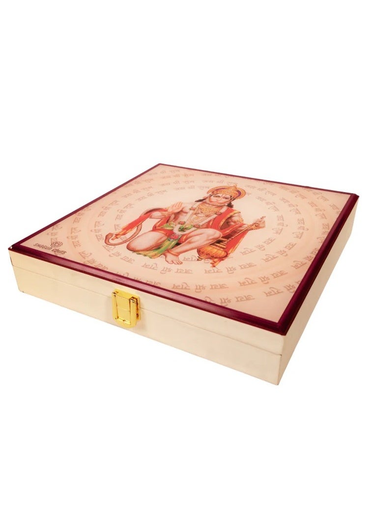 KHUSHBOO JEWELS 10 GRAMS 999 SILVER HANUMAN JI SHAGUN COIN BOX - Image 2