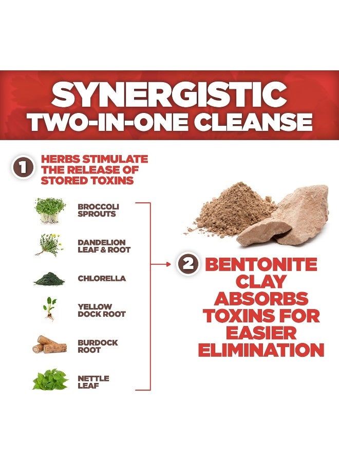 Yerba Prima , Great Plains Bentonite + Herbal Detox, 60 Capsules - Image 2