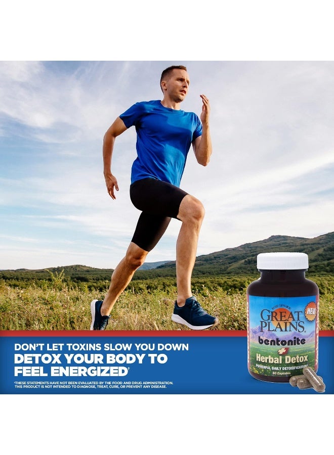 Yerba Prima , Great Plains Bentonite + Herbal Detox, 60 Capsules - Image 4