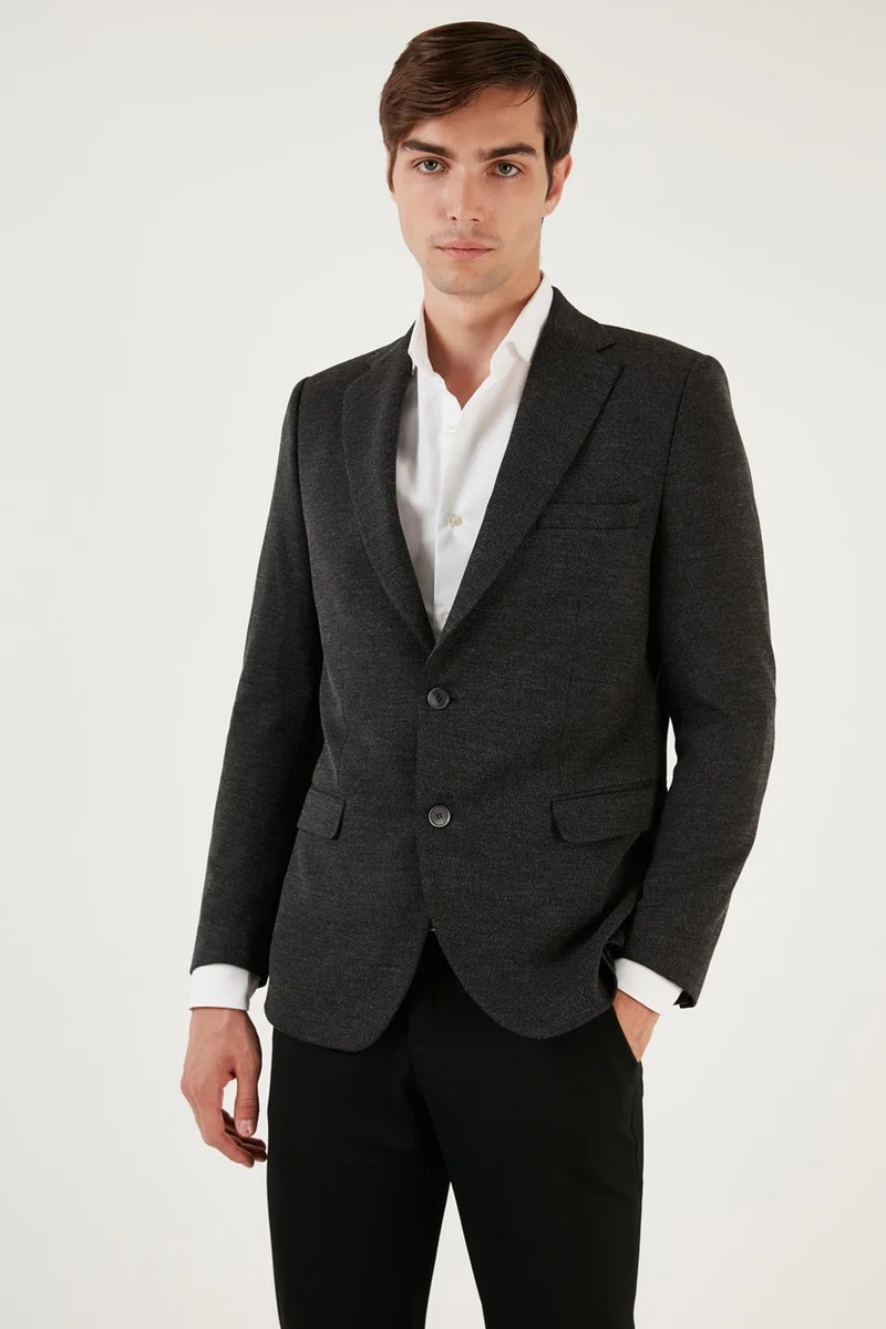 Buratti 6 Drop Double Slits Melted Slim Fit Blazer Men's Jacket 6601040