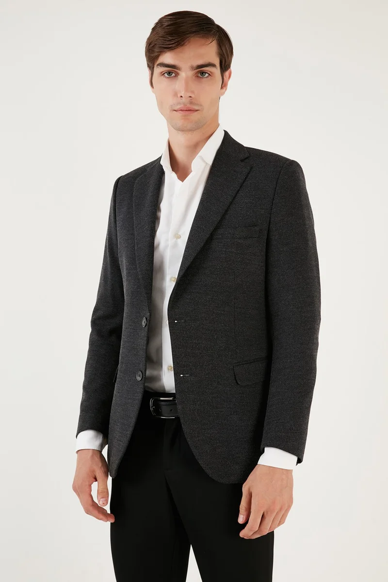 Buratti 6 Drop Double Slits Melted Slim Fit Blazer Men's Jacket 6601040