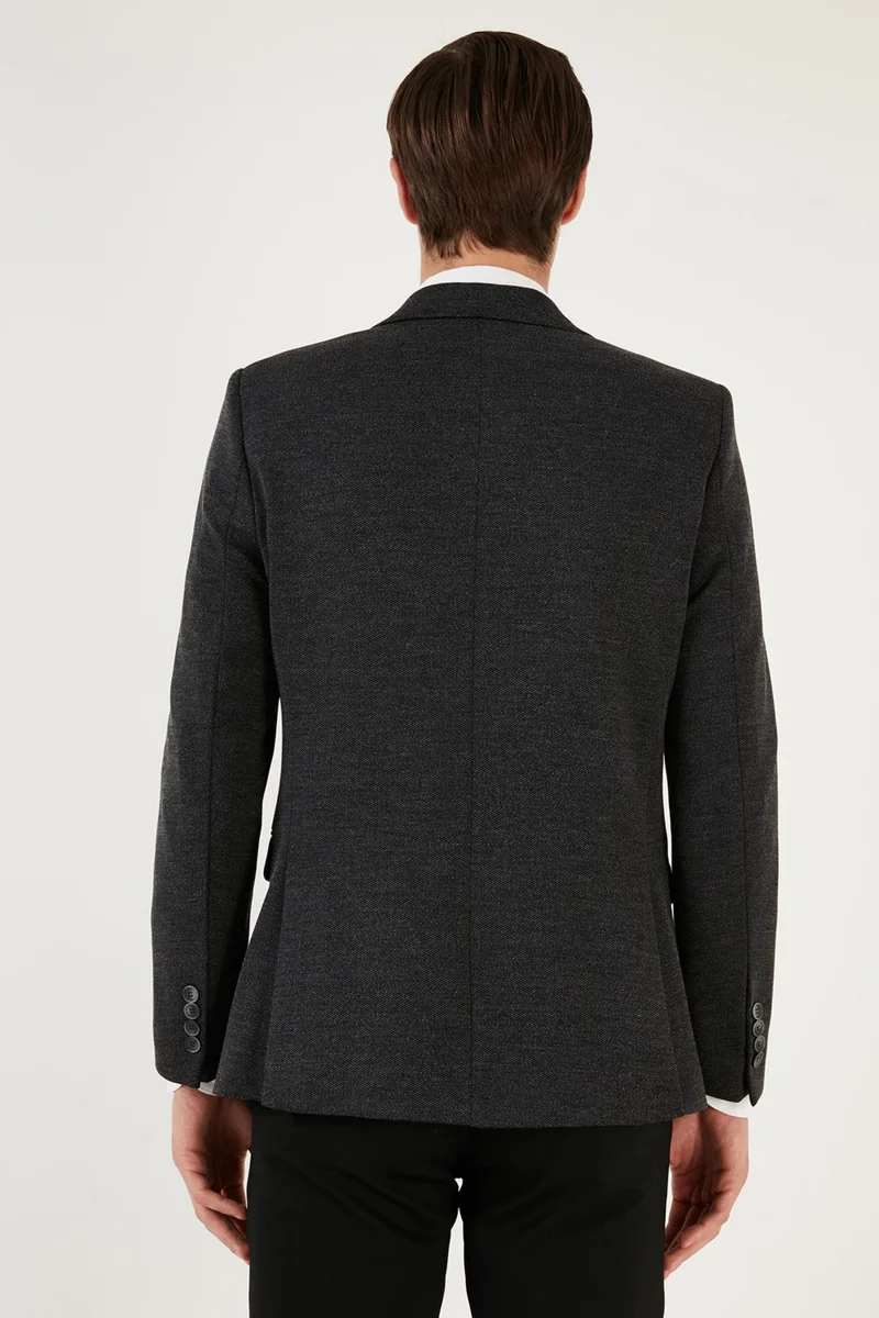 Buratti 6 Drop Double Slits Melted Slim Fit Blazer Men's Jacket 6601040