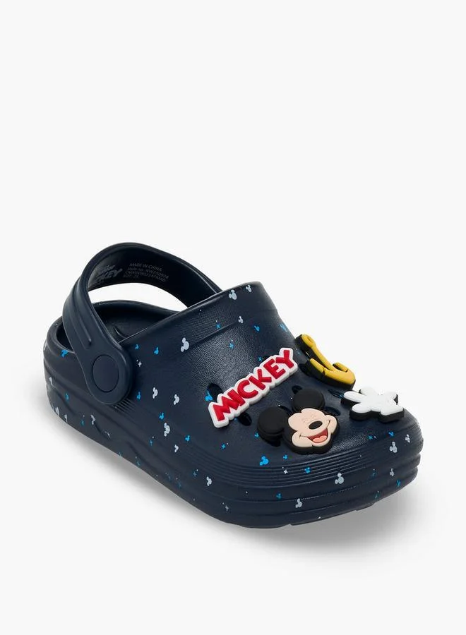 Disney Boys Mickey Mouse Detail Clogs With Backstrap
