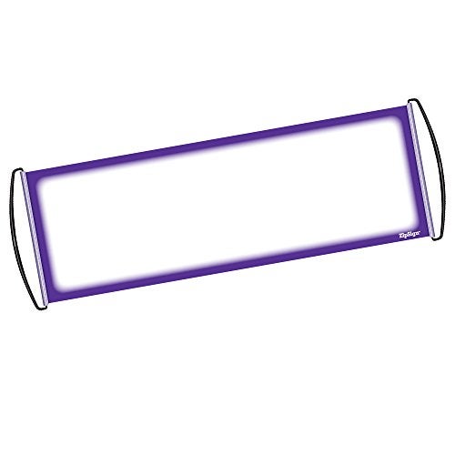 ZipSign Dry Erase Banner - Rolls Itself Up, Unrolls to 9.5” x 27”, Reusable, Portable, Fits in Your Pocket - Great for Sports, Concerts, Cheer - Purple 1 Pack - Image 1