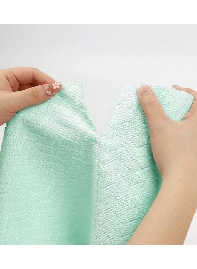 Microfiber Cleaning Cloth Roll - Tear-Away Reusable Paper Towels, Lint-Free, Washable, 30 Sheets for Kitchen, Car, Dishes, and Sensitive Surfaces (Green) - Image 4