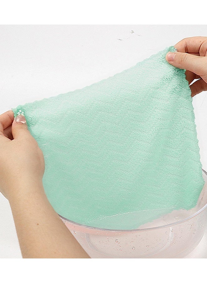 Microfiber Cleaning Cloth Roll - Tear-Away Reusable Paper Towels, Lint-Free, Washable, 30 Sheets for Kitchen, Car, Dishes, and Sensitive Surfaces (Green) - Image 5