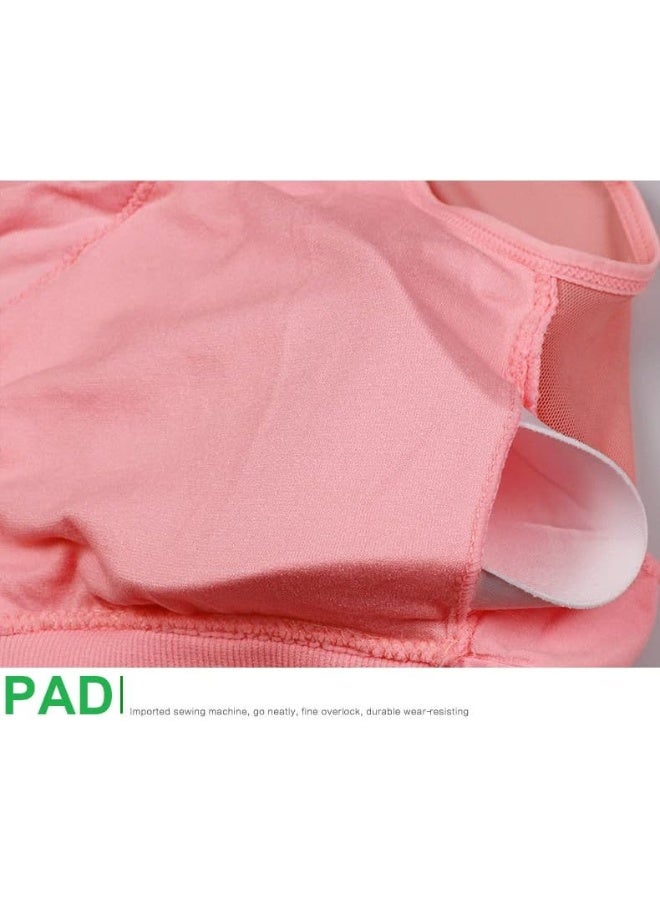 Rubik Sports Bra for Women, Shockproof Quick Dry Padded Seamless Sports Bra for Yoga Gym Training Running Workout Fitness (Grey, Large) - Image 5