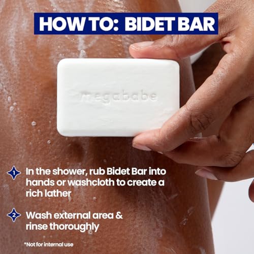 Megababe Bidet Bar | Stocking Stuffer Holiday Gift | pH Balanced Cleansing Bar for the Entire Intimate Area | 4.5 oz - Image 5