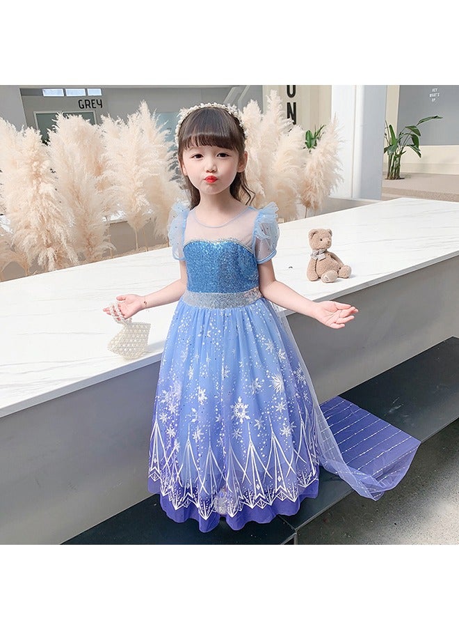 Princess Dress Set Birthday Party Cosplay Costume For Girls - Image 2