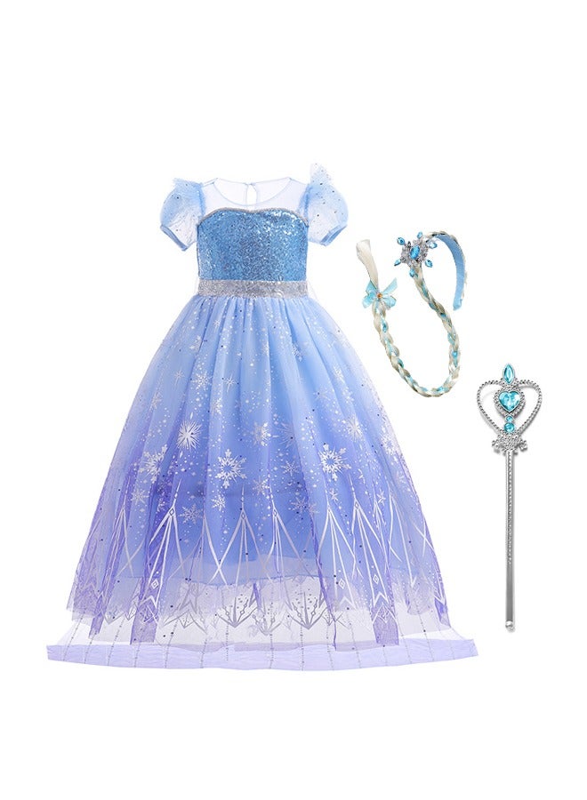 Princess Dress Set Birthday Party Cosplay Costume For Girls - Image 1