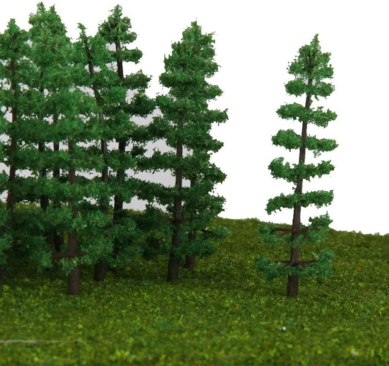 klarako 40x FIR TREE HO N GAUGE MODEL TRAIN DESIGN DIORAMA LANDSCAPE LANDSCAPE 9CM - Image 3