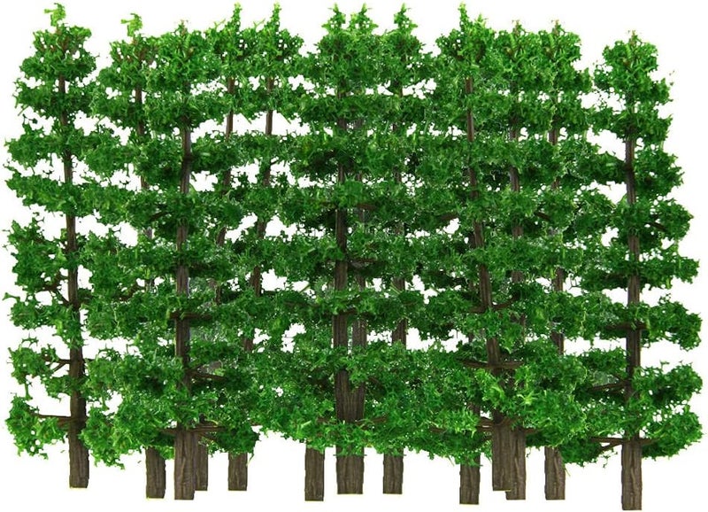 klarako 40x FIR TREE HO N GAUGE MODEL TRAIN DESIGN DIORAMA LANDSCAPE LANDSCAPE 9CM - Image 2