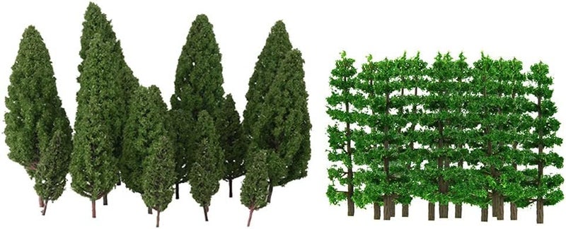 klarako 40x FIR TREE HO N GAUGE MODEL TRAIN DESIGN DIORAMA LANDSCAPE LANDSCAPE 9CM - Image 1