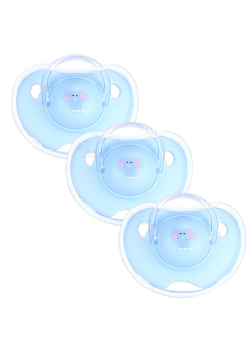 لوكو لهاية سيليكون رأس مسطح من الولادة حتي 6 أشهر -3 قطعة - Image 1