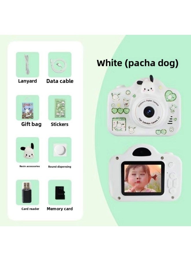 Generic CCD Kulomi Children's Toy Camera Photographable Sanrio Digital Mini Camera Children's Gift-Body Color:Pacha Dog Dual Camera-package 1 8g Can Take About 1600 Pictures  - Image 1