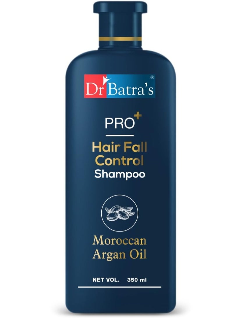 Dr Batra's PRO Hair Fall Control Shampoo Sulphate Free Shampoo Moroccan Argan Oil Shampoo 350 ML Pack of 1 - Image 1